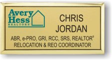 (image for) Avery-Hess Realtors Two Title Executive Gold Badge