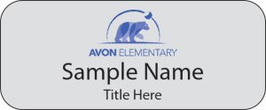 (image for) Avon Elementary - Eagle County School District Standard Silver Name Badge