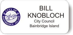 (image for) City of Bainbridge Island White Badge