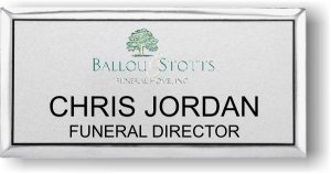 (image for) Ballou & Stotts Funeral Home Silver Executive Badge
