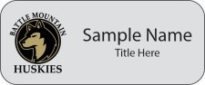 (image for) Battle Mountain - Eagle County School District Standard Silver Name Badge