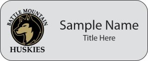 (image for) Battle Mountain - Eagle County School District Standard Silver Name Badge