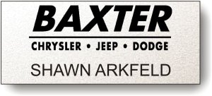 (image for) Baxter Chrysler Jeep Dodge Silver Badge