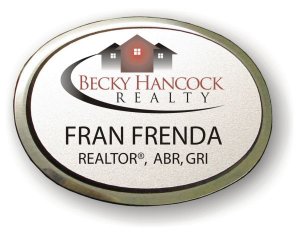 (image for) Becky Hancock Realty Executive Oval Silver Badge