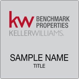 (image for) Keller Williams Benchmark Properties Silver Square Badge