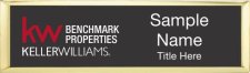 (image for) Keller Williams Benchmark Properties Small Gold Executive Black Badge