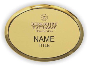 (image for) Berkshire Hathaway Oval Executive Gold Badge