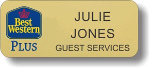 (image for) Best Western Plus Classic Logo Standard Gold Badge