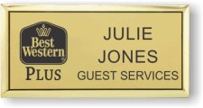 (image for) Best Western Plus Black Classic Logo Gold Executive Badge