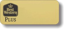 (image for) Best Western Plus Black Classic Logo Only Gold Badge