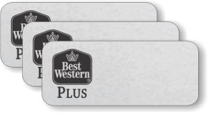 (image for) Best Western Plus Black Classic Logo Only Silver Badge Pack of 25
