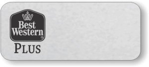 (image for) Best Western Plus Black Classic Logo Only Silver Badge