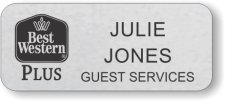 (image for) Best Western Plus Black Classic Logo Silver Badge