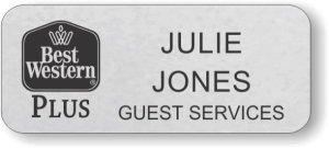 (image for) Best Western Plus Black Classic Logo Silver Badge