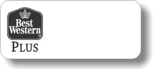 (image for) Best Western Plus Black Classic Logo Only White Badge