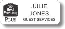 (image for) Best Western Plus Black Classic Logo White Badge