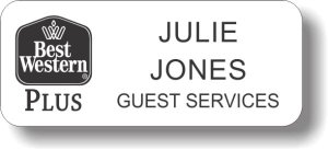 (image for) Best Western Plus Black Classic Logo White Badge