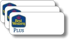 (image for) Best Western Plus Classic Logo White Badge Pack of 25