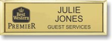 (image for) Best Western Premier Black Classic Logo Gold Small Executive Badge