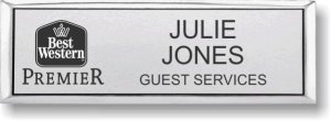 (image for) Best Western Premier Black Classic Logo Silver Small Executive Badge