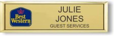 (image for) Best Western Classic Logo Gold Small Executive Framed Badge