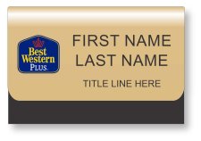 (image for) Best Western Plus Classic Logo Gold Pocket Badge
