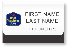 (image for) Best Western Plus Classic Logo White Pocket Badge
