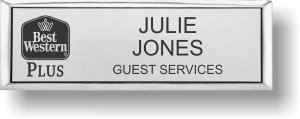 (image for) Best Western Plus Black Classic Logo Silver Small Executive Badge