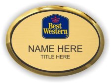 (image for) Best Western Gold Oval Executive Framed Badge