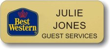 (image for) Best Western Classic Logo Standard Gold Badge