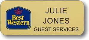 (image for) Best Western Classic Logo Standard Gold Badge