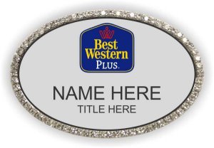 (image for) Best Western Plus Classic Logo Oval Silver Bling Badge (Logo B)