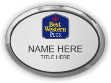 (image for) Best Western Plus Classic Logo Silver Oval Executive Badge (Logo B)