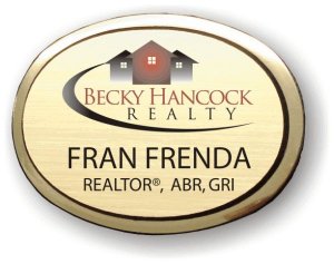 (image for) Becky Hancock Realty Executive Oval Gold Badge