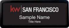 (image for) Keller Williams San Francisco Prestige Black Anodized Black Badge