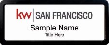 (image for) Keller Williams San Francisco Prestige Black Anodized White Badge