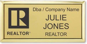 (image for) Realtor Black Logo Logo Executive Gold Badge