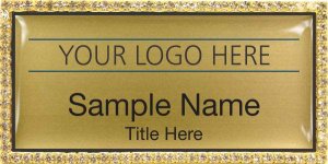 (image for) Custom Logo Gold Bling Badge