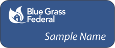 (image for) Blue Grass Federal Standard Blue Name Badge