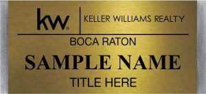 (image for) Keller Williams Boca Raton Large Silver Meridian Gold Badge