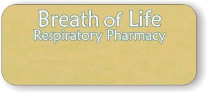 (image for) Breath of Life Home Oxygen Respiratory Pharmacy Gold Logo Only Badge