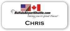 (image for) Buffalo Airport Shuttle White Badge