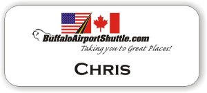 (image for) Buffalo Airport Shuttle White Badge