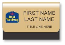 (image for) Best Western Classic Logo Gold Pocket Badge