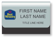 (image for) Best Western Classic Logo Silver Pocket Badge
