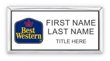 (image for) Best Western Classic Logo Executive White and Silver Badge