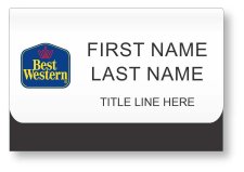 (image for) Best Western Classic Logo White Pocket Badge