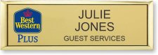 (image for) Best Western Plus Classic Logo Gold Small Executive Badge