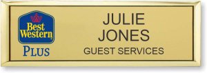 (image for) Best Western Plus Classic Logo Gold Small Executive Badge