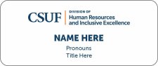 (image for) CSUF - Human Resources and Inclusive Excellence Standard White Badge
